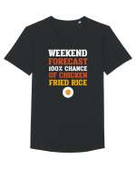 RICE Tricou mânecă scurtă guler larg Bărbat Skater