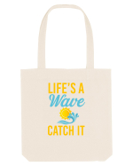 LIFE IS A WAVE Sacoșă textilă