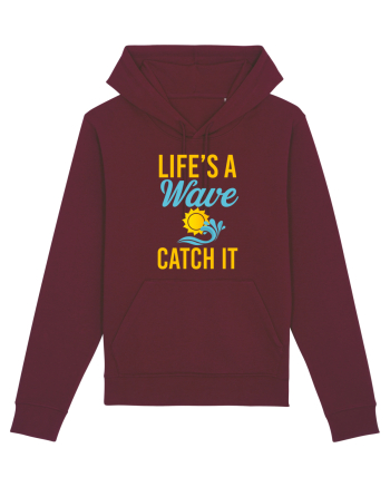 LIFE IS A WAVE Burgundy