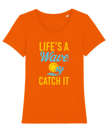 LIFE IS A WAVE Bright Orange