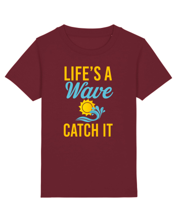 LIFE IS A WAVE Burgundy
