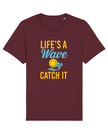 LIFE IS A WAVE Burgundy