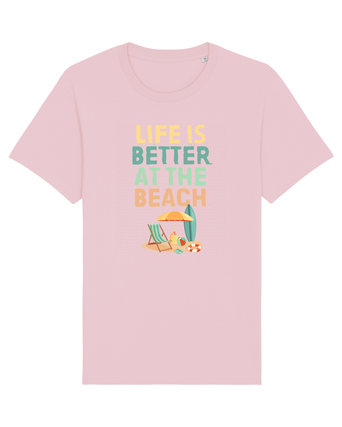 Tricou mânecă scurtă Unisex Rocker Cotton Pink