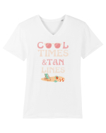 SUMMER TAN Tricou mânecă scurtă guler V Bărbat Presenter