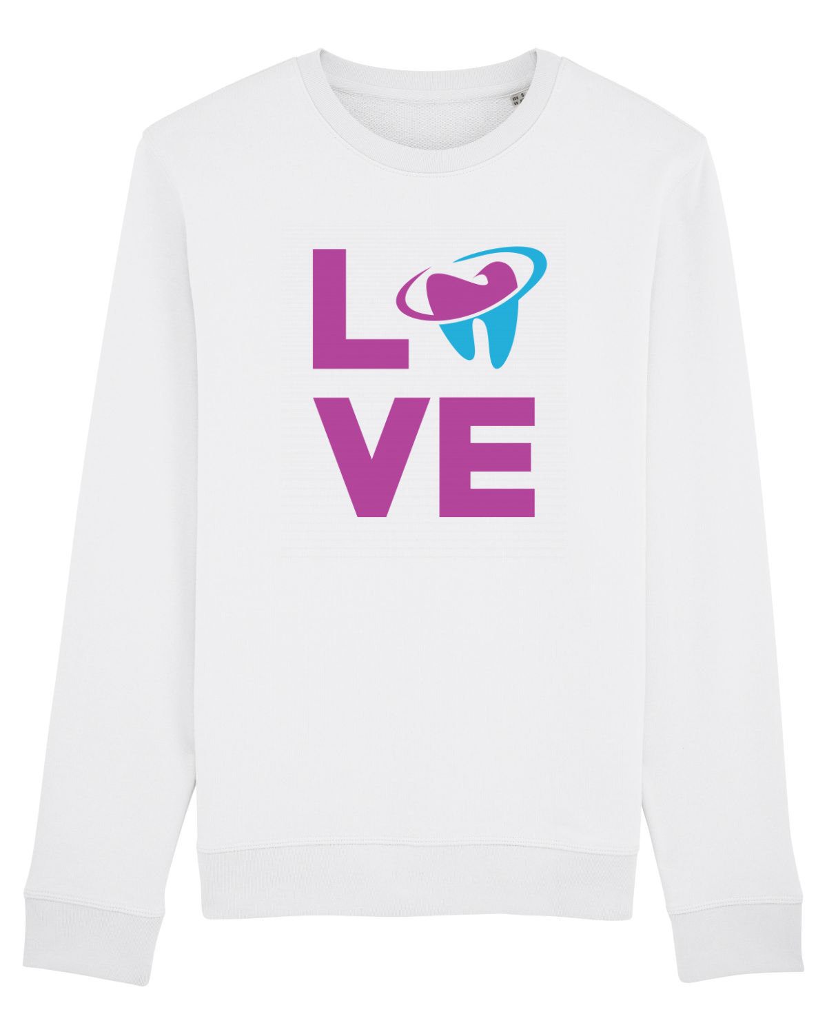 Bluză mânecă lungă Unisex Rise White