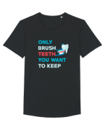 BRUSH TEETH Tricou mânecă scurtă guler larg Bărbat Skater