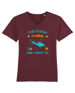 OCEAN Tricou mânecă scurtă guler V Bărbat Presenter