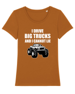 BIG TRUCKS Tricou mânecă scurtă guler larg fitted Damă Expresser