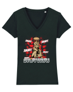 Jimmy Samurai Tricou mânecă scurtă guler V Damă Evoker
