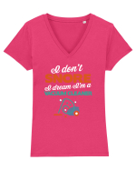 SNORE Tricou mânecă scurtă guler V Damă Evoker