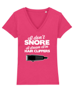 SNORE Tricou mânecă scurtă guler V Damă Evoker
