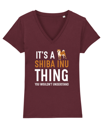 SHIBA INU Burgundy
