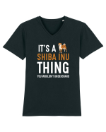 SHIBA INU Tricou mânecă scurtă guler V Bărbat Presenter