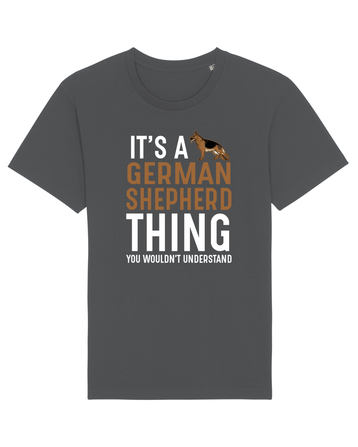 Tricou mânecă scurtă Unisex Rocker Anthracite