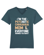CHIHUAHUA MOM Tricou mânecă scurtă guler V Bărbat Presenter