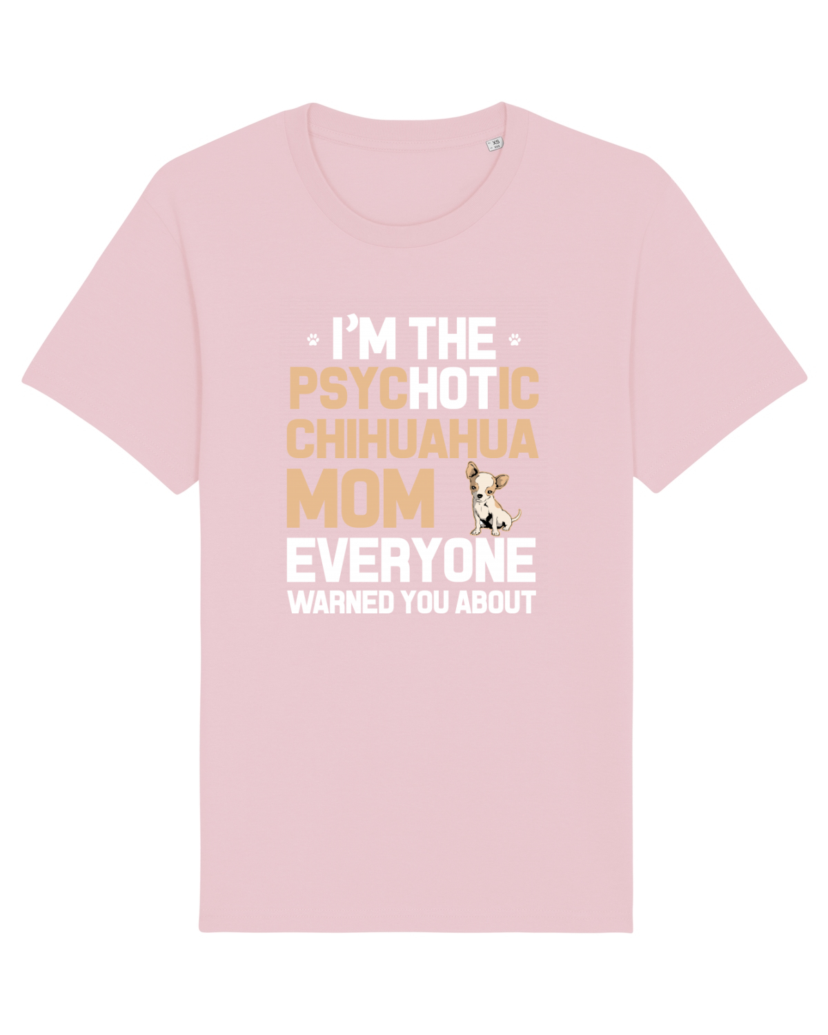 Tricou mânecă scurtă Unisex Rocker Cotton Pink
