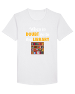 LIBRARY Tricou mânecă scurtă guler larg Bărbat Skater