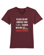 LIBRARY DEGREE Tricou mânecă scurtă guler V Bărbat Presenter