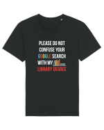 LIBRARY DEGREE Tricou mânecă scurtă Unisex Rocker