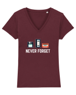 NEVER FORGET Tricou mânecă scurtă guler V Damă Evoker
