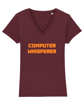 COMPUTER WHISPERER Burgundy