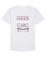 GEEK Tricou mânecă scurtă guler larg Bărbat Skater