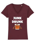 DRUNK Tricou mânecă scurtă guler V Damă Evoker