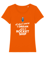 SNORE Tricou mânecă scurtă guler larg fitted Damă Expresser