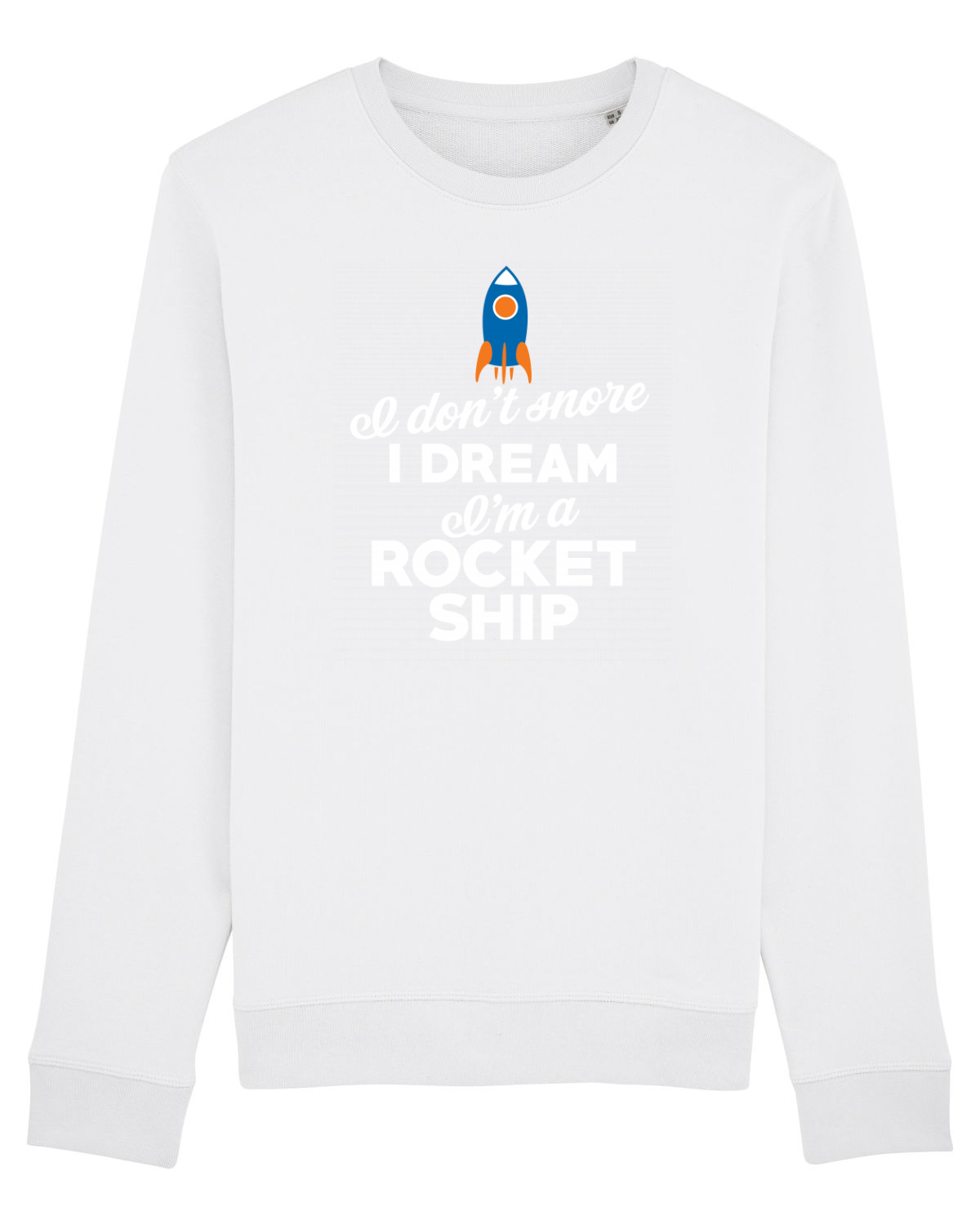 Bluză mânecă lungă Unisex Rise White