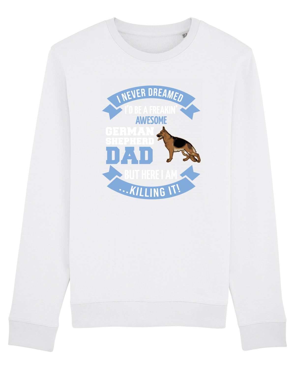 Bluză mânecă lungă Unisex Rise White