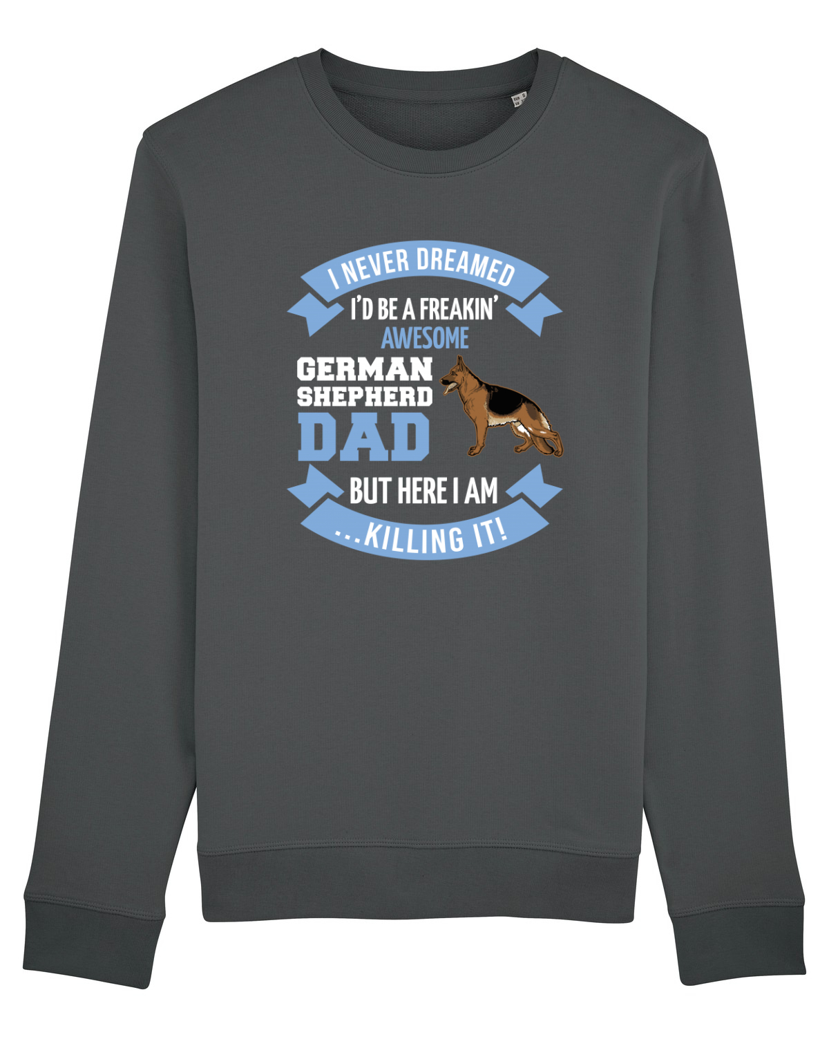 Bluză mânecă lungă Unisex Rise Anthracite
