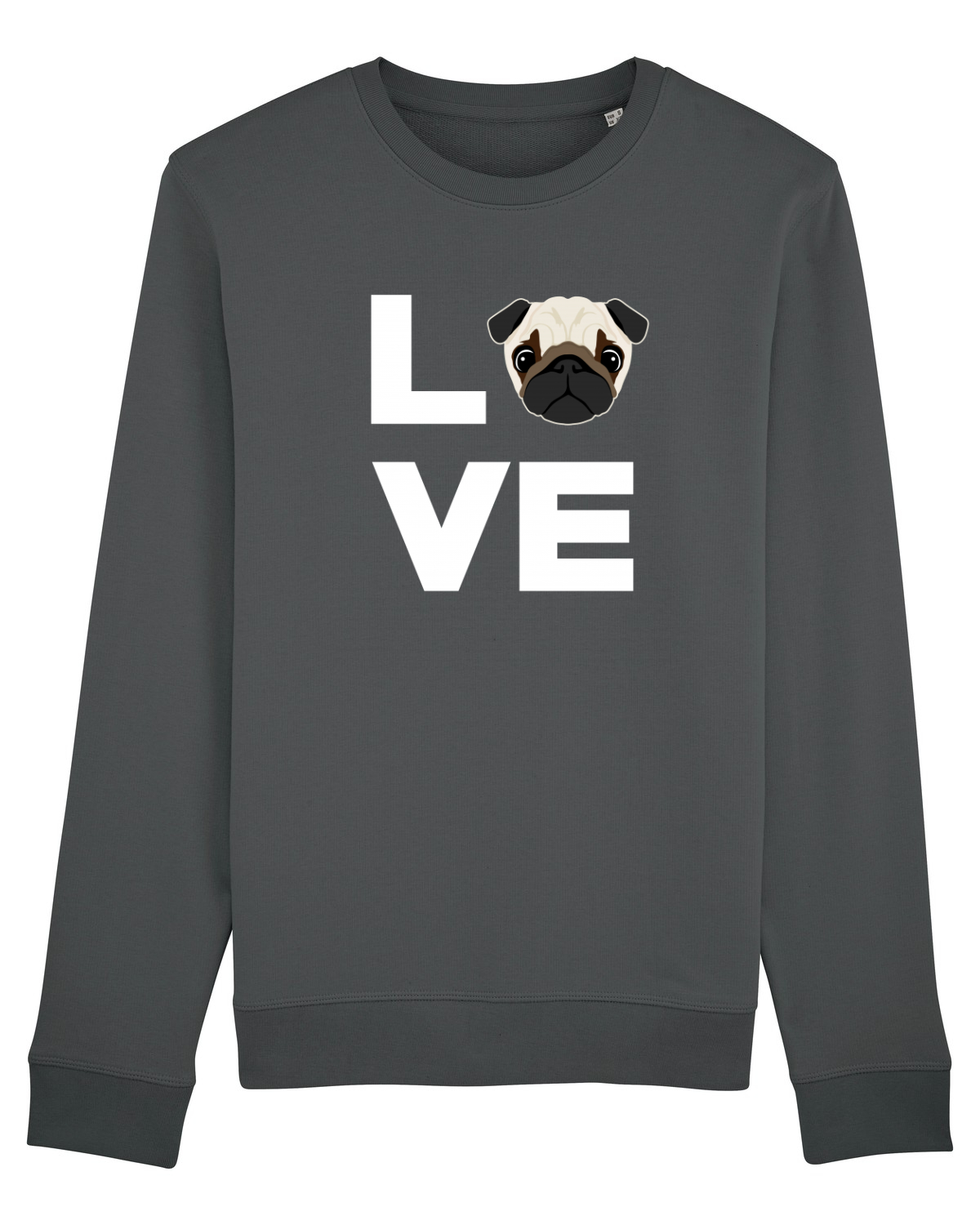 Bluză mânecă lungă Unisex Rise Anthracite