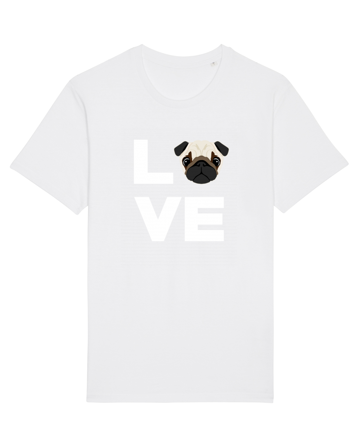 Tricou mânecă scurtă Unisex Rocker White