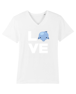DOLPHIN Tricou mânecă scurtă guler V Bărbat Presenter