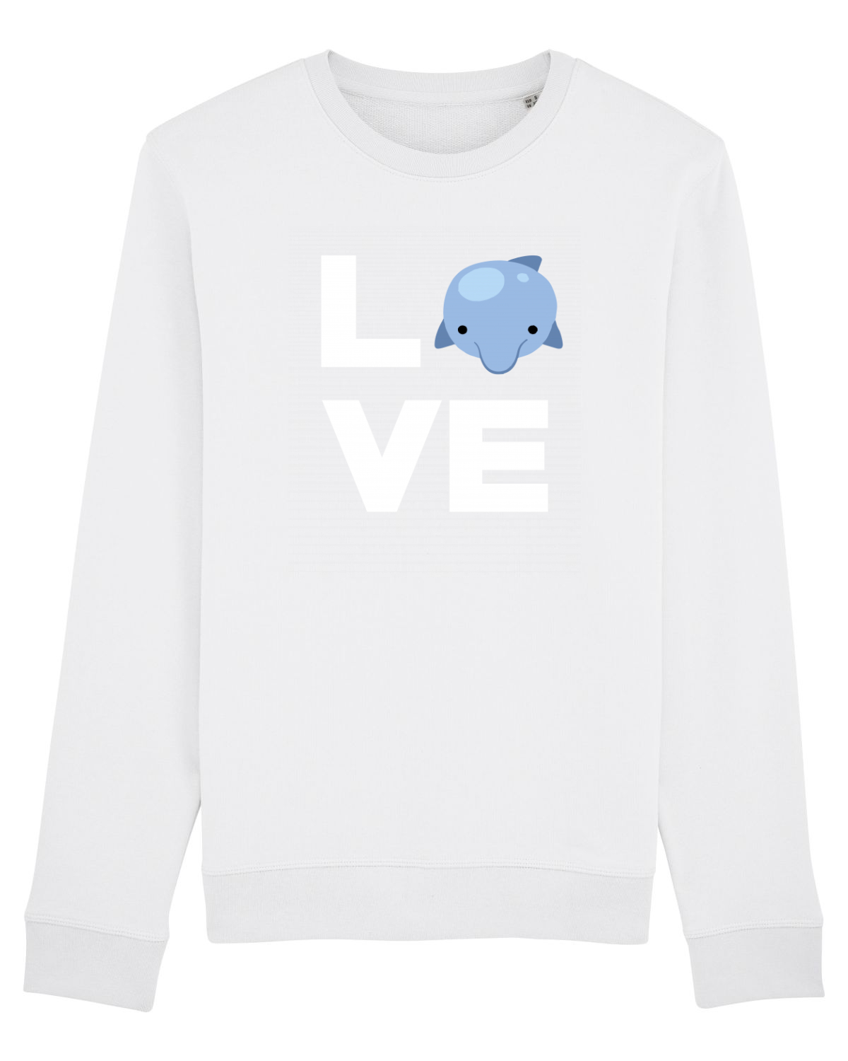 Bluză mânecă lungă Unisex Rise White