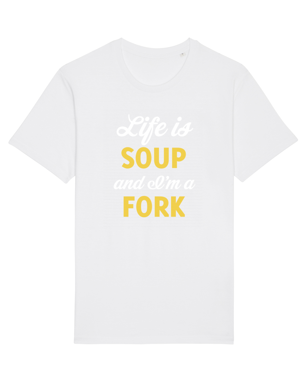 Tricou mânecă scurtă Unisex Rocker White