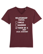 RELATIONSHIP STATUS Tricou mânecă scurtă guler V Bărbat Presenter