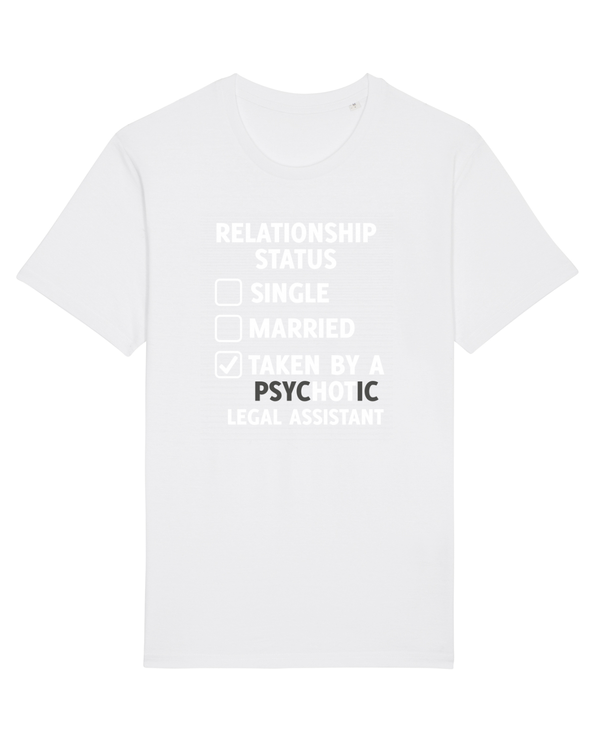 Tricou mânecă scurtă Unisex Rocker White