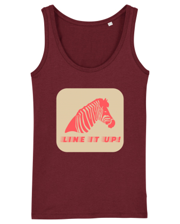 Zebra Line It Up Burgundy
