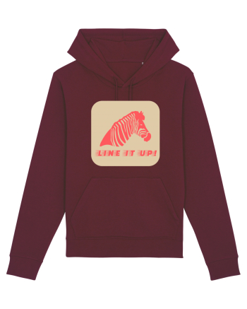 Zebra Line It Up Burgundy