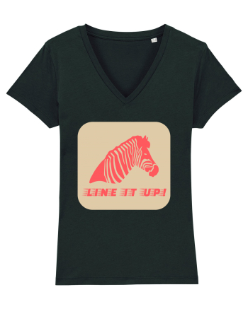 Zebra Line It Up Black
