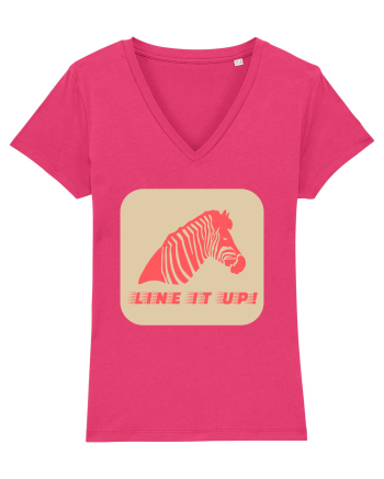 Zebra Line It Up Raspberry