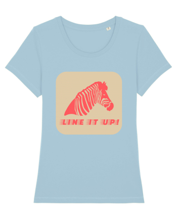 Zebra Line It Up Sky Blue