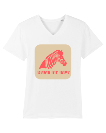 Zebra Line It Up White