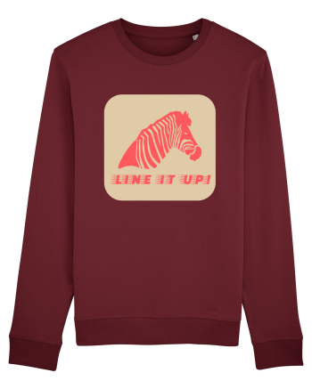 Zebra Line It Up Burgundy