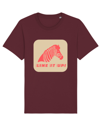 Zebra Line It Up Burgundy