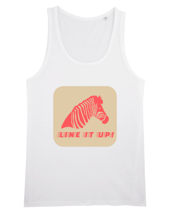 Zebra Line It Up White