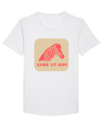 Zebra Line It Up Tricou mânecă scurtă guler larg Bărbat Skater