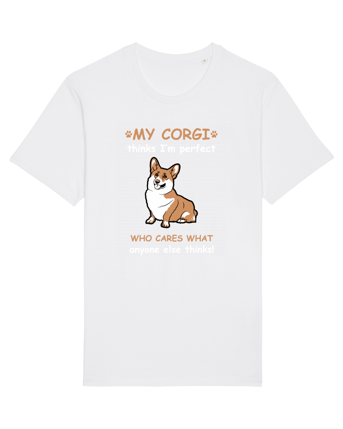 Tricou mânecă scurtă Unisex Rocker White
