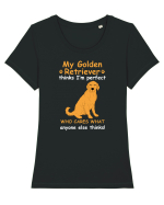 GOLDEN RETRIEVER Tricou mânecă scurtă guler larg fitted Damă Expresser